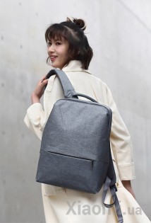 Рюкзак Xiaomi Runmi 90 Ninetygo Urban Simple Shoulder Bag Light Grey